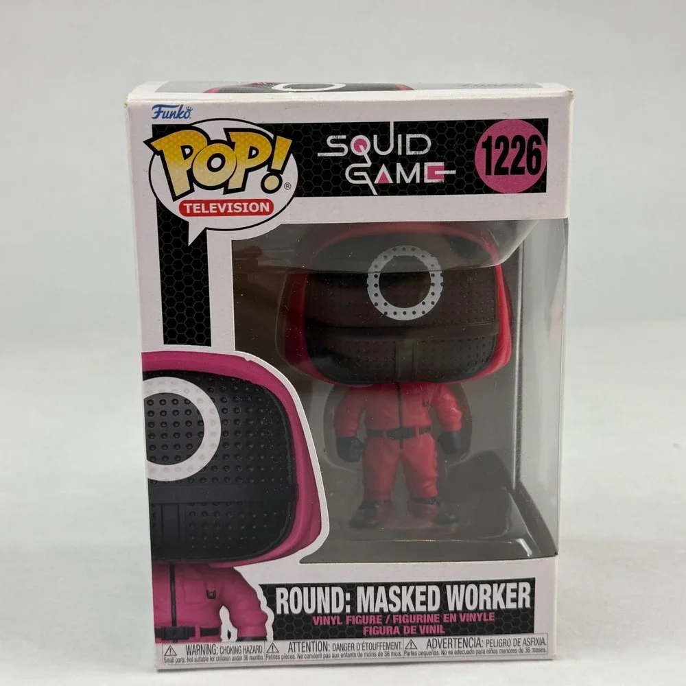 Funko Pop Squid Game Round Masked Worker 1226 Vinyl Figure‎ Netflix Mens Womens